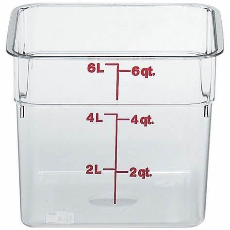 6SFSCW - Camwear 6 QT Storage Container - ea