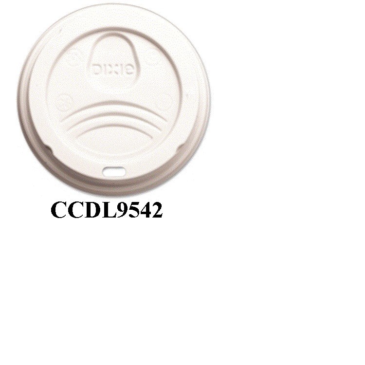 D9542 - White Dome Lid 10/12/16 oz Perfectouch & Paper Hot Cup 1000/cs