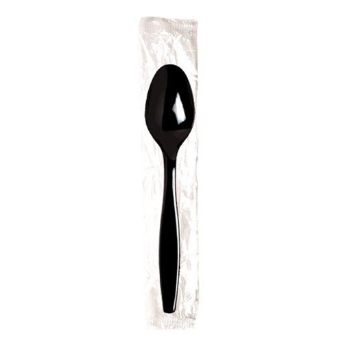 Polypropylene Wrapped Teaspoon - HEAVY WEIGHT - White 500 - cs