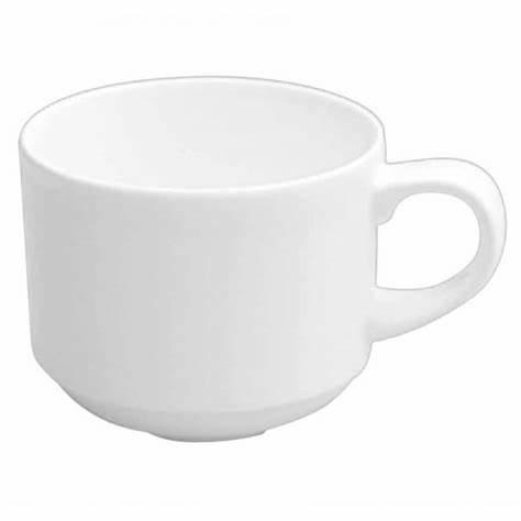 VC201 - Churchill China  - 7 oz White Stacking Cup - ea (clearance)