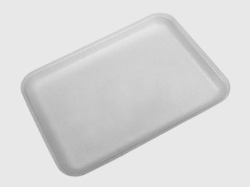 20S - 8.7in x 6.6in x 0.08" x - Foam Tray - WHITE 500 - cs