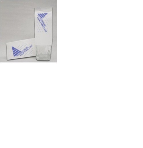 323703- 3in x 2in x 7" x - Glass Cover  Bag - WHITE 1000 - box