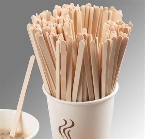 EPSTIR-  7" x - Coffee Stir Stick - WOOD 1000 - box