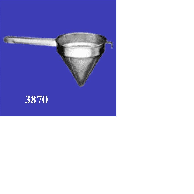 3872 - 12" x - Coarse China Cap Stainless Steel - ea