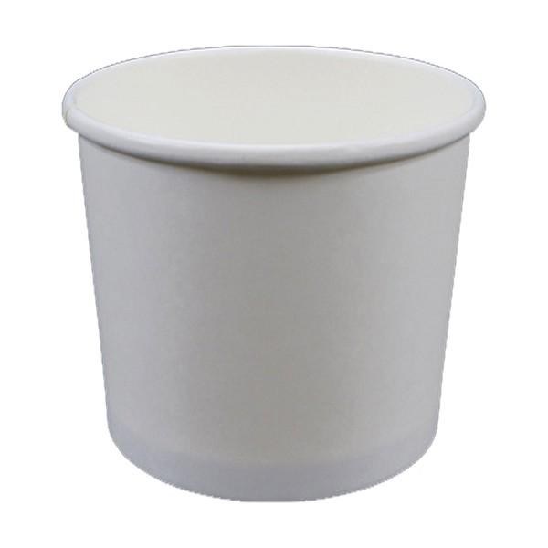 80244 - 24 oz White Paper Food Container 500 - cs