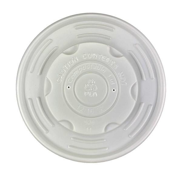 80251LCP - PLA Vented Lid for 5 &  8 oz Compostable Food Container 1000 - cs