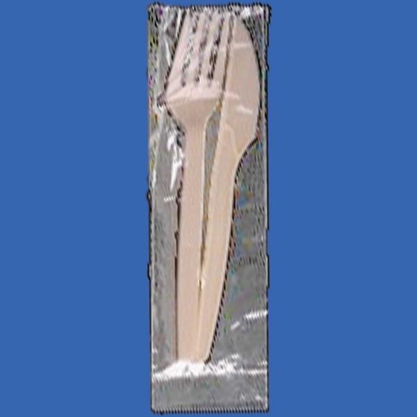 80655 - 7" x  PLA Wrapped Fork & Knife Biodegradable 500 - cs