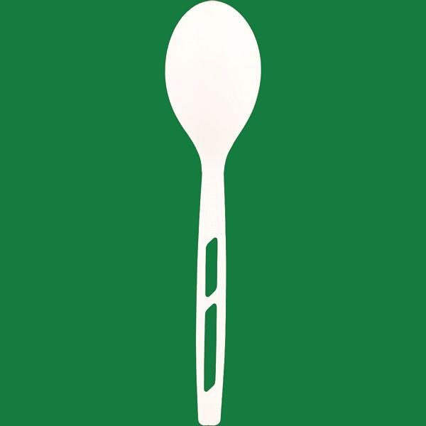 80673- 7" x CPLA Compostable Spoon - 1000 - cs