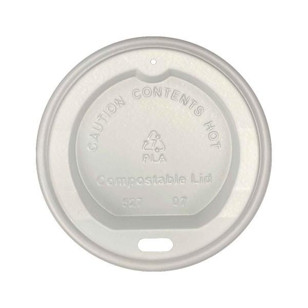 80711CP- CPLA 8 oz PLA Hot Cup Lid 1000 - cs