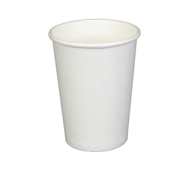 VBCLHP8W - 8 oz WHITE Paper Single Wall Hot Cup 1000 - cs