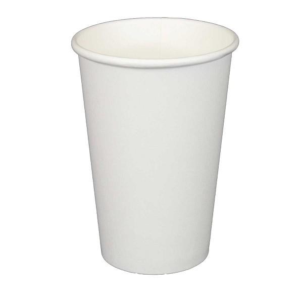 VBCLHP12W- 12 oz WHITE Paper Single Wall Hot Cup 1000 - cs