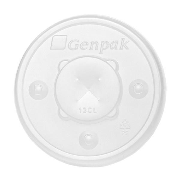 12CL - Lid for 12 oz Genpak Swirl Paper Cold Cup 1000 - cs