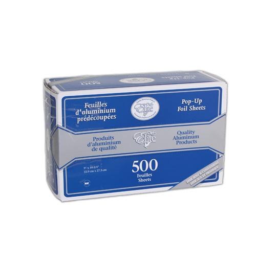 CHEF ELITE - 9in x 10.75" x Pop Up Foil  Sheets 500 - box