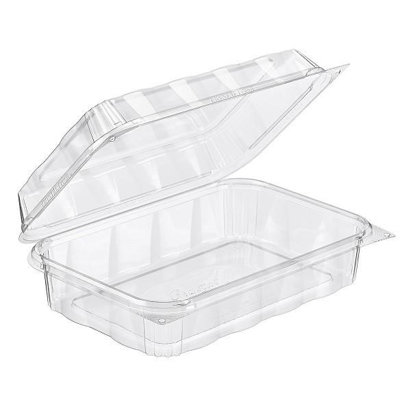 CF6040 - 9.75 x 6.75 x 3 Poly Hinged Rectangle Clamshell - 132 - cs