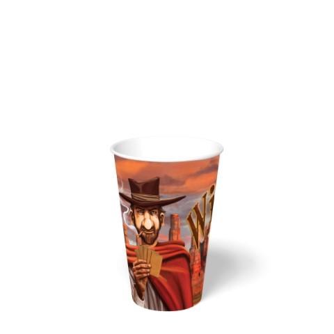 SVS-12- 12 oz SQUAT Vending Hot Cup WILD CARD 1500 - cs  (clearance)