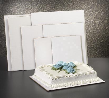 9.8 x 14.25 White Greaseproof Quarter Slab Cake Sheet - WHITE - 100 - bundle