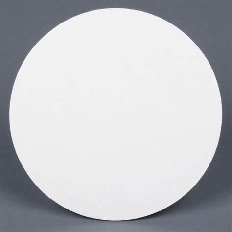 12" x  White Grease Proof Circles 100 - cs (CLEARANCE)