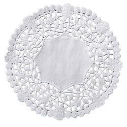 9" x - Round Lace Doily 500 - box