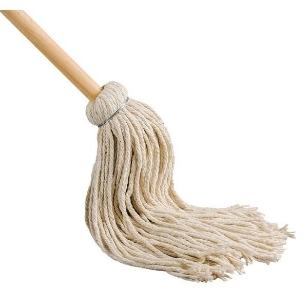 YM10- 10 oz Cotton Yacht Mop w/ 48" x wood Handle -ea (CLEARANCE)