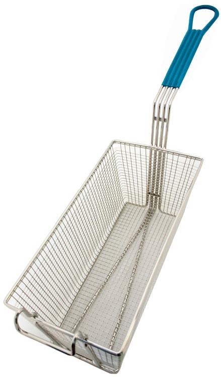 5672 - Green Handled Fry Basket  13.25"x6.5"x6" - ea