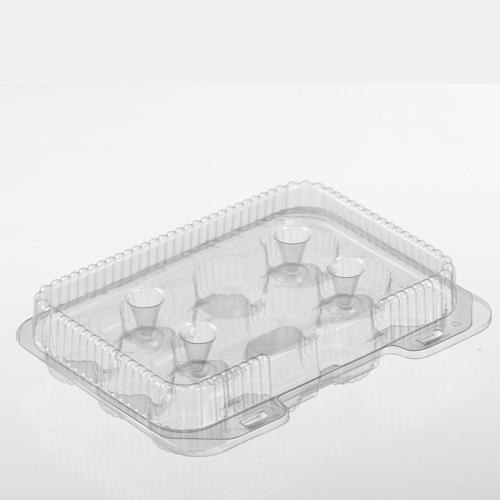 02200- 12 Mini Muffin Container Hinged 500 - cs