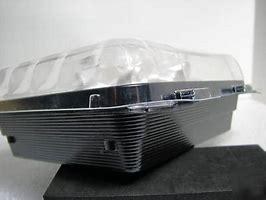 EH8-9602 - 5 7/8 x 6 1/3 x 2 1/4 - 19oz - Small Snack Box  Clear/Black 200 - cs (clearance)