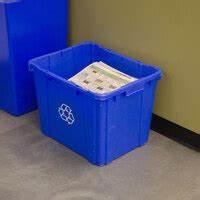 RU5712- -REC- 12 Gal Blue Curbside Bin - ea (CLEARANCE)