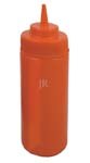 MAG6942- 12 oz - Red Plastic  Squeeze  Bottle - ea