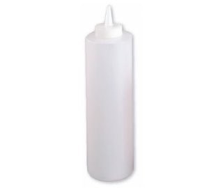MAG6962- 12 oz - Clear Plastic Squeeze Bottle - ea