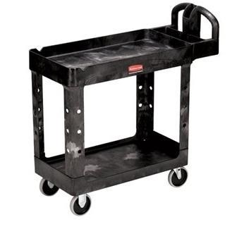 450088BLA - 2 Shelf Utility Cart 39" xx 17.88" xx33.25" x 500 lb capacity - ea