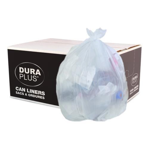 Dura Plus 20 x 22 White Garbage Bag - 500 - cs