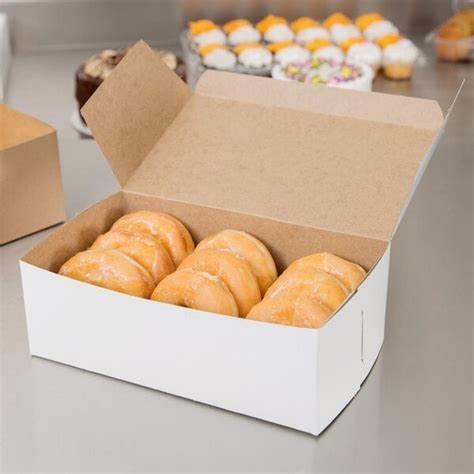 10in x 7in x 3.5" x - Donut Box - PLAIN WHITE 200 - cs