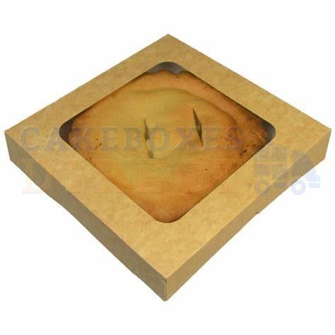 9 x 9 x 2.5  Window Pie Box KRAFT - 250 - cs
