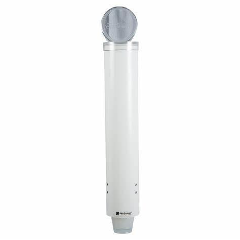 Small Pull-Type Cup Dispenser 3.5-5oz Cup or 3.5-4.5oz Cone - WHITE - ea