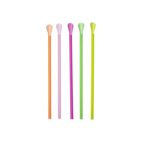 92-610 - 8" x - Neon Spoon Straw 200 - box (clearance)