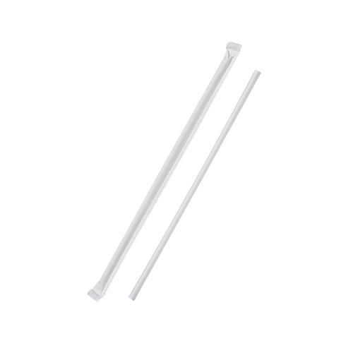 92-4979 - 8" x - Milkshake Straw - WRAPPED (5.5mm) 400 - box
