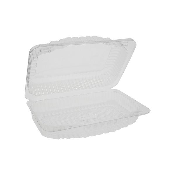 TV209- 8.375in x 5.875in x 2.375" x - Shallow Hinged Container With Buttons 510 - cs