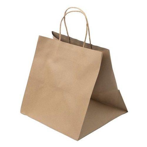 EP-TSB101010- 10 x 10 x 10" x Kraft Paper Bag W/Hdle 250 - cs