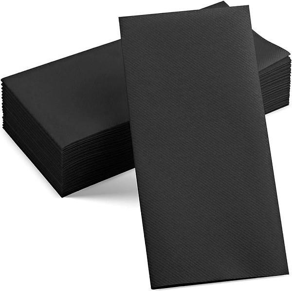 N01515N- Napkin Dinner Black 2 Ply 1000 - cs