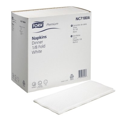 NC7180A - Tork Premium Dinner Napkin 1/8 Fold 300 - cs