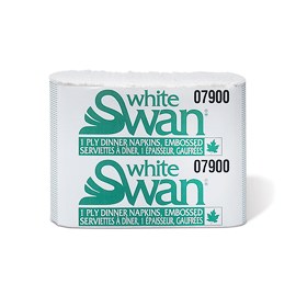 07900 - White Swan 1-Ply Dinner Napkin 1/8 Fold 12 x 250 - cs