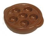 Snail Plate - Brown - ea