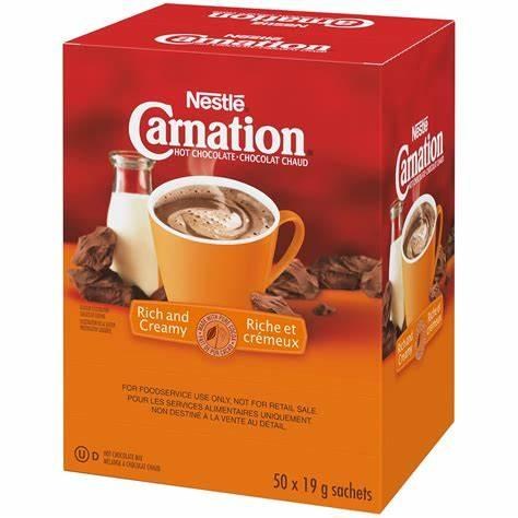 Carnation Rich Hot Chocolate 50 x 19G - **BOX**