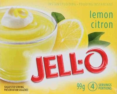 Jello Lemon Instant Pudding Mix 24 x 99gr - cs