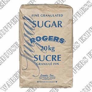 Rogers Fine Granulated Sugar 20 kg - ea