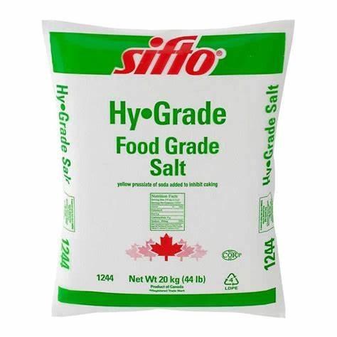 Sifto Hygrade non-iodized Salt 20 kg - bag