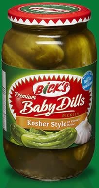 Bick's Whole Kosher Dill Pickles 2 x 4 L - cs