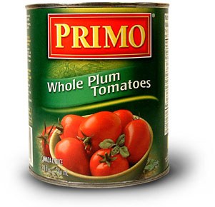 Primo WHOLE Plum Tomatoes 6 X 2.84L - cs