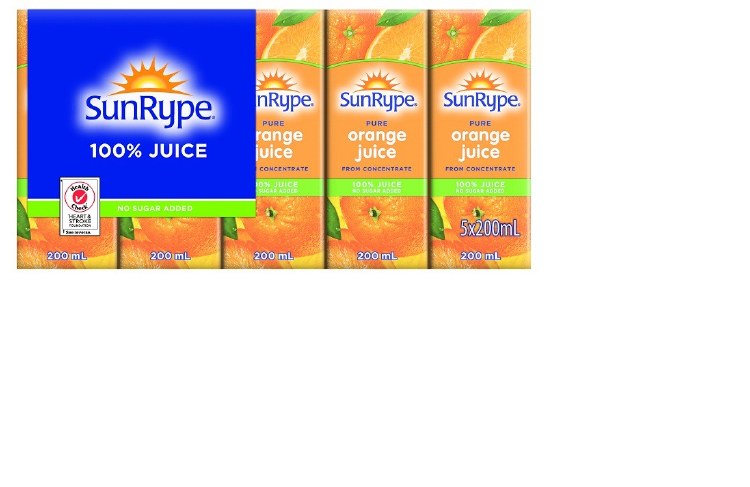 Sunrype Orange Juice - BOX 40 x 200 ml - cs
