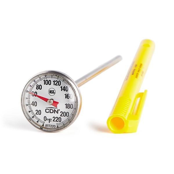 IRT220- 1" x - Dial Pocket Thermometer 10-100 C - Stainless Steel - ea
